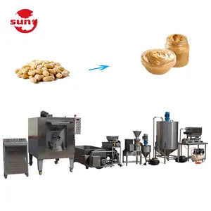 Whole Set Processing Line Cocoa Beans Peanut Butter Making Machine