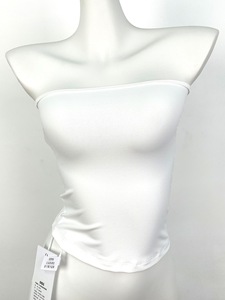 <span class=keywords><strong>Top</strong></span> Bandeau <span class=keywords><strong>sin</strong></span> <span class=keywords><strong>Tirantes</strong></span> para Mujer, Ajustado, de Algodón Jersey, Color Marrón y <span class=keywords><strong>Blanco</strong></span>, Casual, de Alta Calidad, con Logotipo Personalizado OEM al por Mayor - Product Image 4