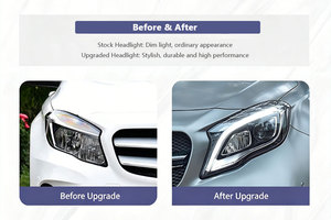 Faro a LED di Alta Qualità 12V per Mercedes <span class=keywords><strong>GLA</strong></span> X156 2015-2019, Aggiornamento con DRL LED e Indicatori di Direzione Sequenziali - Product Image 6