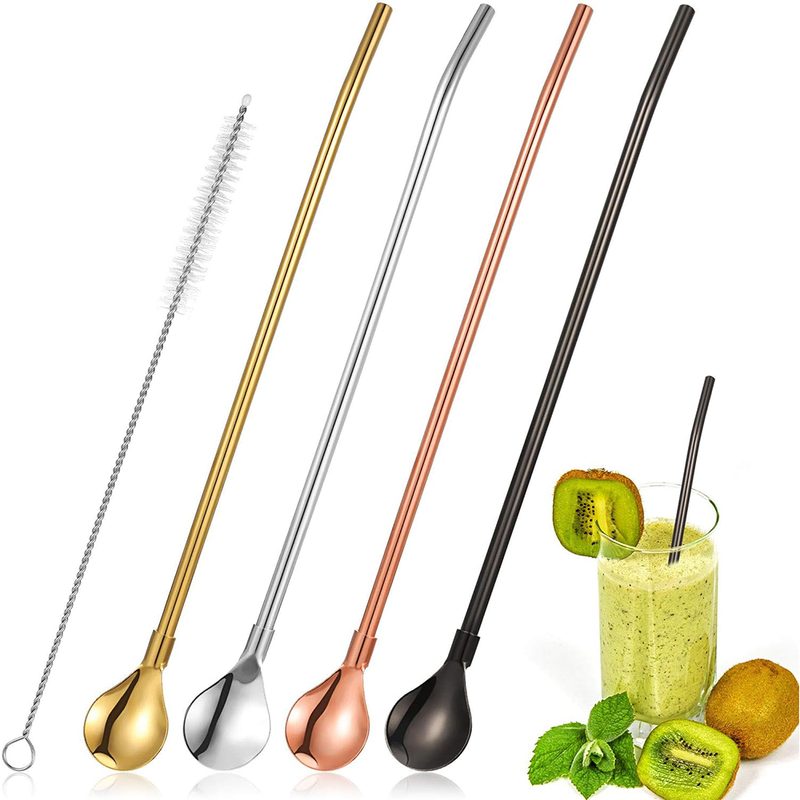 2025 Spoon Straws Stainless Steel Drinking