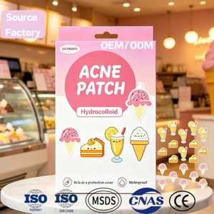 Parches Hidrocoloides Veganos y Libres de Crueldad para el Tratamiento de Granos, Parches para el Cuidado de <span class=keywords><strong>la</strong></span> Piel - Product Image 1