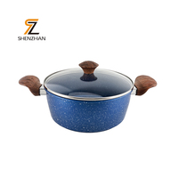 Casserole en acier au carbone avec couvercle en verre, compatible avec les cuisinières à induction, couleur personnalisable pour la cuisine à domicile