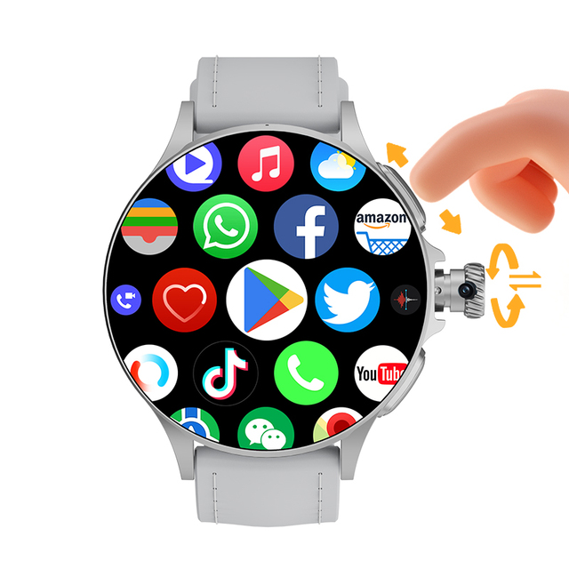 2026 4G G200 Smartwatch with Sim Card and HD Camera GPS Heart Rate Monitoring Multi-Sports Mode WiFi Video Call AMOLED Display