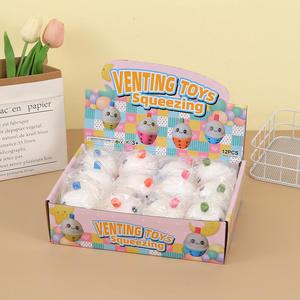 TikTok Same Style Polka Dot Design TPR Imitation Pearl Milk Tea Cup Stress Relief Squeeze Toy Unisex Children's <b>Hand</b> Gift - Product Image 6