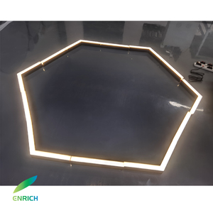 Có thể điều chỉnh trắng 5 năm bảo hành 0-10V/Dali mờ bị đình Chỉ <span class=keywords><strong>Led</strong></span> tuyến tính hồ sơ ánh sáng với hình lục giác hình dạng - Product Image 2