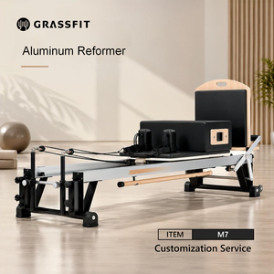 GRASSFIT <span class=keywords><strong>Cama</strong></span> de Pilates Profesional Personalizada de Aleación de Aluminio, Reformer de Gimnasio, Máquina de Fitness Portátil y Duradera para Ejercicio - Product Image 1