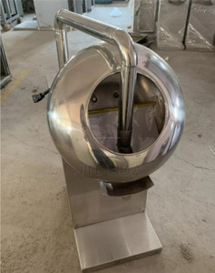 Machine à enrober les noix à vitesse réglable avec fonction de chauffage et de soufflage d'air pour la fabrication de noix caramélisées - Product Image 4