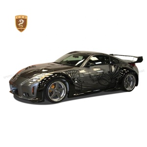 <span class=keywords><strong>Kit</strong></span> de Carrocería de Material FRP para <span class=keywords><strong>Nissan</strong></span> <span class=keywords><strong>350Z</strong></span>, Actualización a Estilo Vilside con Labio de Parachoques Delantero y Trasero, Faldón Lateral, Alerón y Ceja de Rueda - Product Image 5