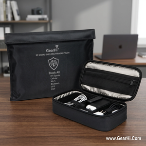 Sac Faraday de blindage de signal RF, pochette pour équipement électronique, étui de rangement pour caméra discrète, utilitaire pour optiques et surveillance, en nylon, de marque - Product Image 3