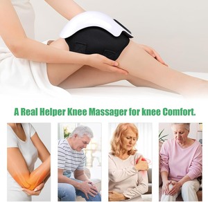Masseur de genou intelligent avec chaleur, lumière rouge et vibrations, 3 en 1 sans fil, cadeaux mis à jour en 2025 pour grand-mère et grand-père - Product Image 6