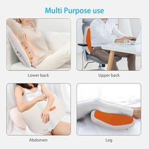 rückenbeschwerden linderung batteriebetrieben reisegleichter ergonomischer lendenwirbelstütze kissen & sitzkissen für bürostuhl - Product Image 5