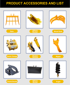 12HP Koop Động Cơ Rẻ Nhất Mini Máy Xúc 1 Tấn Cho Công Việc Nhỏ - Product Image 4