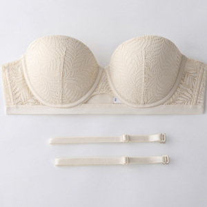 Ladymate ODM/OEM Sujetador De Realce Para Mujer donna Sexy pizzo <span class=keywords><strong>balconcino</strong></span> reggiseno Demi leggermente <span class=keywords><strong>imbottito</strong></span> copertura completa reggiseno taglie forti - Product Image 4