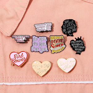 Custom non perdere il cuore più spille amore per se stessi ragazza spille in <span class=keywords><strong>smalto</strong></span> energia positiva distintivi per femminismo regalo per le amiche - Product Image 1