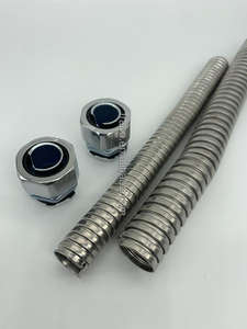 ملصق خاص مخصص للخدمة مقاس كبير 4 "قناة مرنة متشابكة من الفولاذ المقاوم للصدأ - Product Image 5