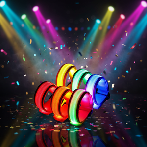 สายรัดข้อมือพลาสติก LED กระพริบ <span class=keywords><strong>MYT</strong></span> ของชำร่วยงานปาร์ตี้ ไฟเรืองแสง ของตกแต่ง ผลิตในจีน - Product Image 5