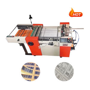 Machine de rainage auto-adhésive automatique pour équipement de bureau Machine à perforer le papier Demi machine de découpe d'autocollants adhésifs - Product Image 1