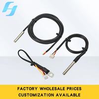 IP68 Waterproof 1m Digital Temperature Probe for Stainless Steel Encapsulated Immersion Mount for Home Appliances
