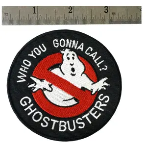 Diy Ghostbusters Film Patch 3.5X3 Inch Patch Naait Op Logo Geborduurde Badge