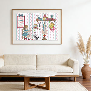 <span class=keywords><strong>Serie</strong></span> de Vitrinas para Kits de Punto de Cruz HD Pattterm Dance, Tela <span class=keywords><strong>Aida</strong></span> Contada Estampada 16/14/11CT, Set de Bordado DIY para Niños - Product Image 4