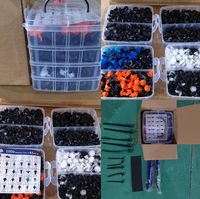 Nouvelle Boîte de 1045 attaches de voiture en plastique/PA de haute qualité, 1000 clips de retenue de pare-chocs, couleur personnalisée pour l'automobile