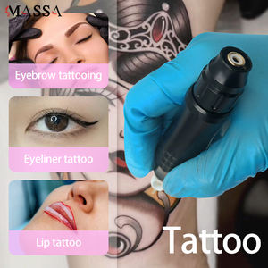MASSA Kit de stylo de machine à tatouer sans fil professionnel Ensemble de pistolet à tatouer rotatif électrique rechargeable pour artistes Caractéristique permanente - Product Image 6