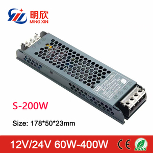 Ultra thin <span class=keywords><strong>slim</strong></span> סוג led מיתוג אספקת חשמל 12v 24v 60w 100w 200w 300w 400w led ספק כוח 24v 300w חשמל דק - Product Image 4