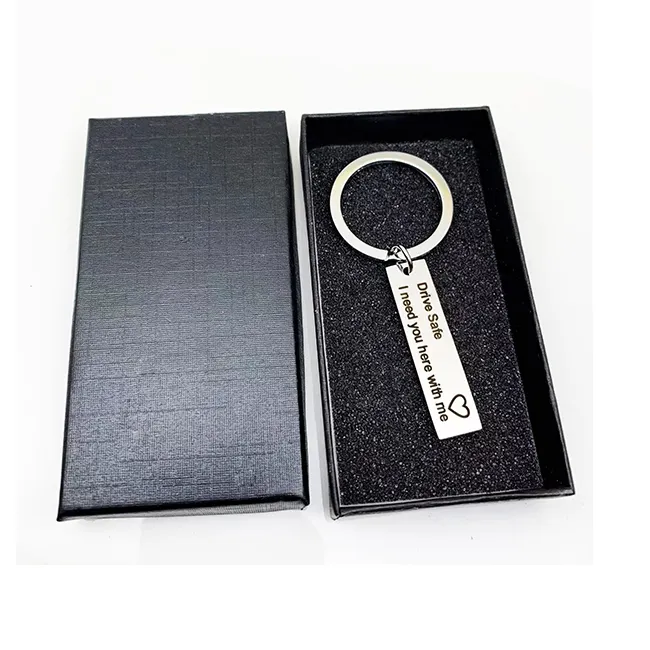 Porte-clés logo personnalisé avec boîte