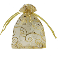 Heiß begehrte transparente Organza-Beutel mit Wimpernprint für Hochzeitsgeschenke, luxuriöse Schmuck- und Süßigkeitenkarten, goldene Linienverzierung, Kordelzug, Schmuckgeschenke