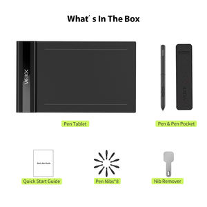 Tableta de dibujo gráfico portátil Veikk S640 ligera de 8192 niveles de presión para estudiantes, principiantes o niños - Product Image 4