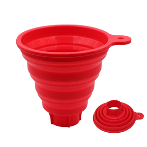 Embudo plegable de silicona de grado alimenticio, embudo de tarro de conservas grande plegable, mermelada de boca ancha, utensilio de transferencia de frijoles sólidos - Product Image 1