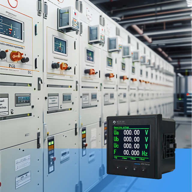 Fully Certified Industrial Power Quality Monitor 96x96 Single Phase Three Phase Multifunction Digital Panel Meter