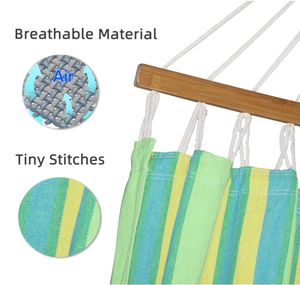 <span class=keywords><strong>Hamaca</strong></span> de tela de lona moderna, <span class=keywords><strong>hamaca</strong></span> <span class=keywords><strong>plegable</strong></span> doble con correas de árbol - Product Image 5