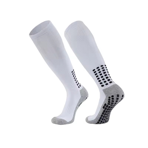 High Quality Custom Logo Non-Slip Football Sports Socks Comfortable Elastic Breathable Knitted High-Crew Summer Wholesale - Product Image 1