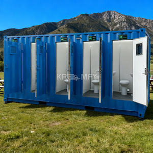 <b>Portable</b> Steel Prefab Outdoor <b>Toilet</b> with Shower and WC Durable Eco-Friendly Design for Apartment Use - Product Image 2