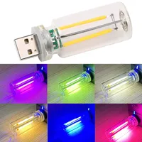 Lámpara LED Decorativa Vintage con Filamento de Estilo Edison, 5V USB, Regulable al Tacto, Luz Nocturna para Dormitorio