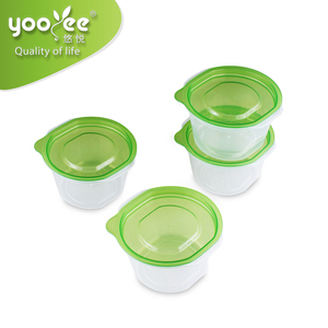Conjunto de Caixas de Armazenamento de Plástico para Manter Alimentos Frescos 550ml x 4 Peças, Caixas e Recipientes Retangulares Modernos 17.8/15 - Product Image 3