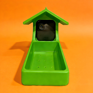 Casetta per Uccelli da Esterno in Plastica Resistente Stile Nordico Moderno con Vassoio per Semi Impermeabile Design Sospeso per Cardinali, Passeri e Colibrì - Product Image 2