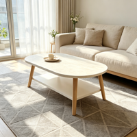 Table basse en bois minimaliste et moderne pour la maison compacte, le balcon, le salon