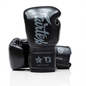 ถุงมือชกมวย Fairtex Booster แบบสั่งทำพิเศษ น้ำหนักเบา ระบายอากาศได้ดี ปิดข้อมือแบบ Hook Loop หนังแท้ สำหรับศิลปะการต่อสู้ - Product Image 1