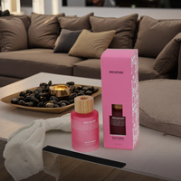 Meilleures ventes de décorations de Noël de luxe Bougie parfumée avec logo personnalisé Bougies en verre avec mèche en coton