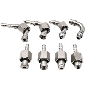 Raccords hydrauliques en acier inoxydable, type à sertir, haute pression, connecteurs droits et coudés - Product Image 4