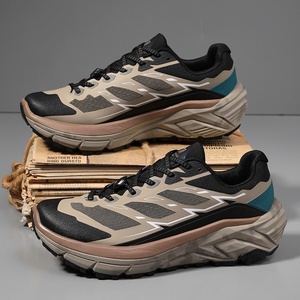 Chaussures de course antidérapantes à coupe basse avec plaque de carbone, amorti et rebond, à lacets, pour la randonnée décontractée en extérieur et les sports tout-terrain - Product Image 4
