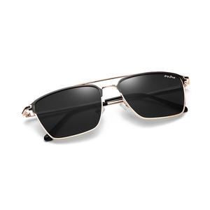 Lunettes de soleil carrées Gray Jack 1286 UV400 polarisées anti-reflets unisexes style rétro avec verres TAC - Product Image 5