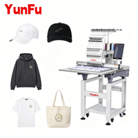 Machine à broder industrielle domestique durable, automatique et informatisée, à tête unique et 15 aiguilles, pour broderie de casquettes, facile à utiliser