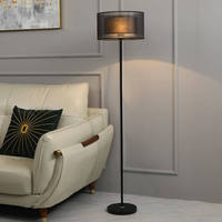 Lampadaire LED en fer de style minimaliste moderne américain pour salon, canapé, chevet, lumière d'ambiance, décoration de chambre à coucher et bureau de luxe