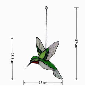 Panneaux de <span class=keywords><strong>vitrail</strong></span> décoratifs pour fenêtres et portes, art décoratif, panneaux de <span class=keywords><strong>vitrail</strong></span> en forme de <span class=keywords><strong>papillon</strong></span>, animaux, <span class=keywords><strong>Tiffany</strong></span>, panneau de <span class=keywords><strong>vitrail</strong></span> suspendu - Product Image 5