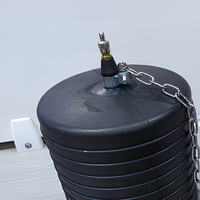 Bouchon de test gonflable de 6 pouces (150 mm) en caoutchouc avec valve Schrader et chaîne de sécurité pour blocage de tuyaux
