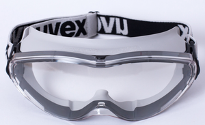 透明な PC メガネ & グレーの安全ゴーグル 曇り止め & 傷防止フェイスシールド 2000 年以降、紫外線から目を保護 - Product Image 2