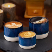 Taza de café vintage de cerámica de 100ml, 170ml, 200ml, taza de té estilo japonés, vajilla de gres para café expreso, para restaurantes y hoteles